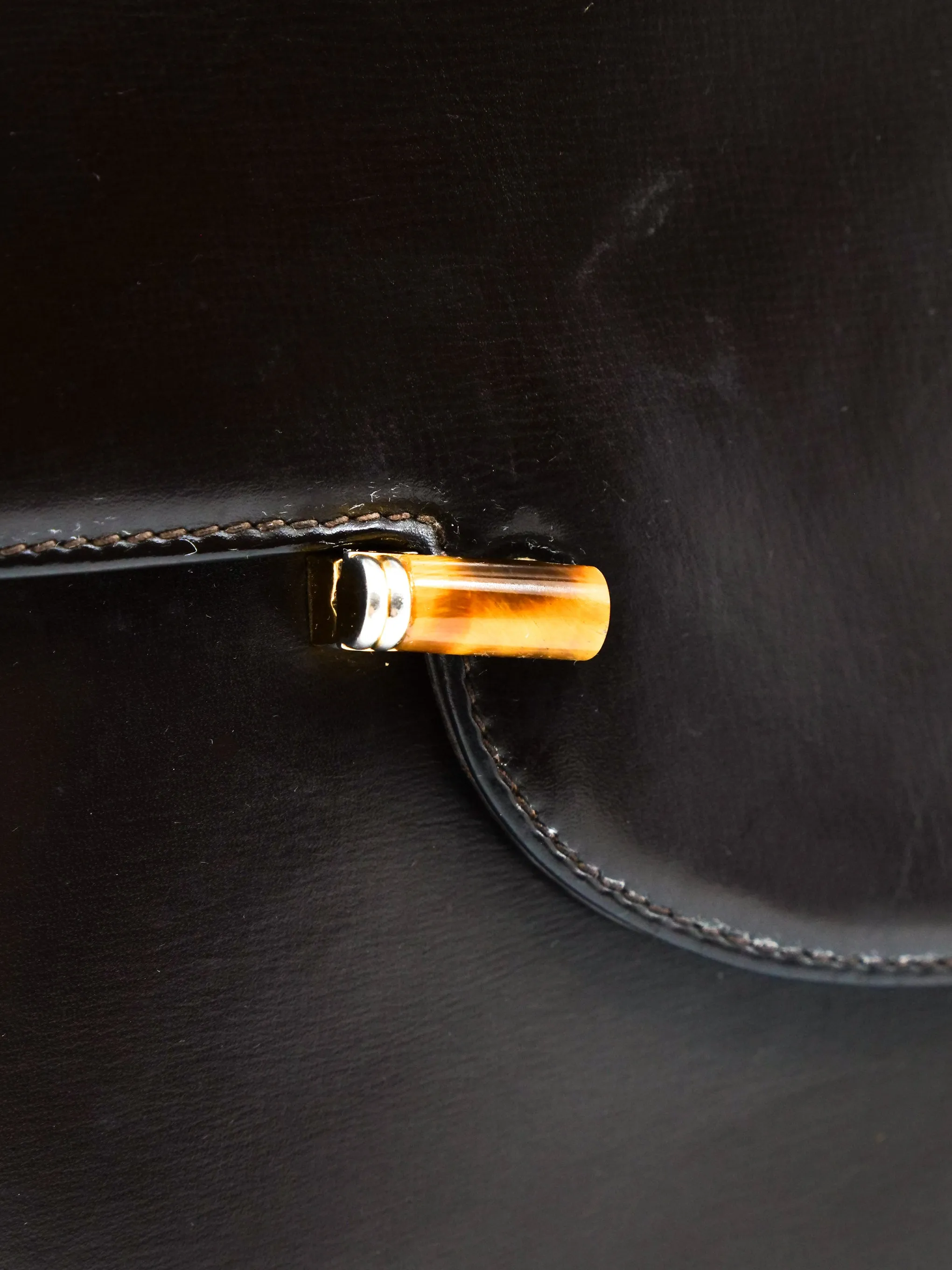 1960's Gucci Leather Top Handle Bag