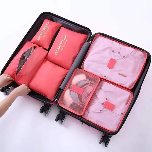 6 Pieces travel bag set