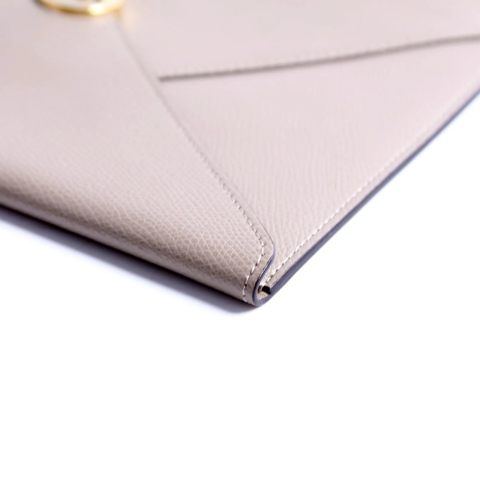 8N0152 F Is Fendi Envelope Flat Pouch Taupe