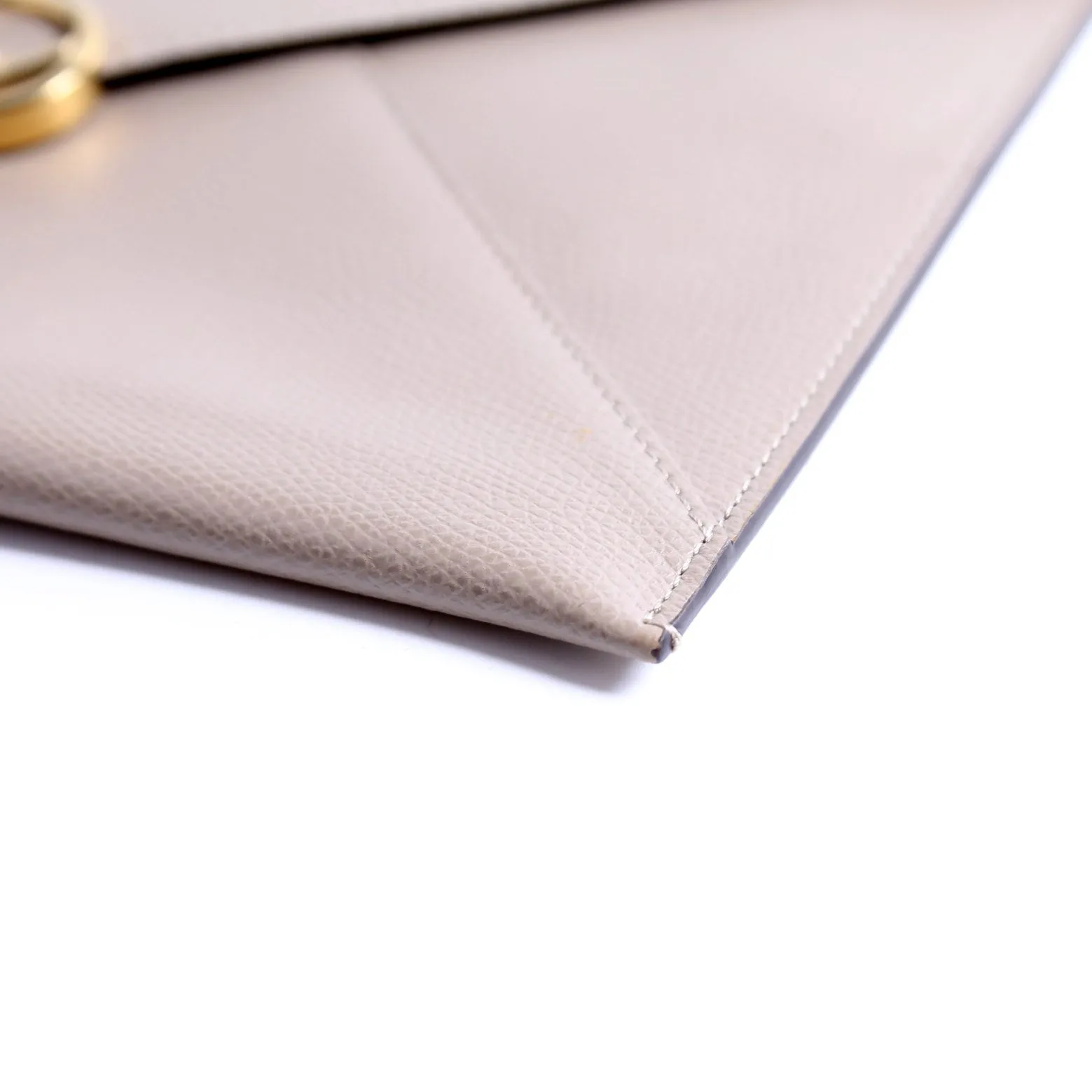 8N0152 F Is Fendi Envelope Flat Pouch Taupe