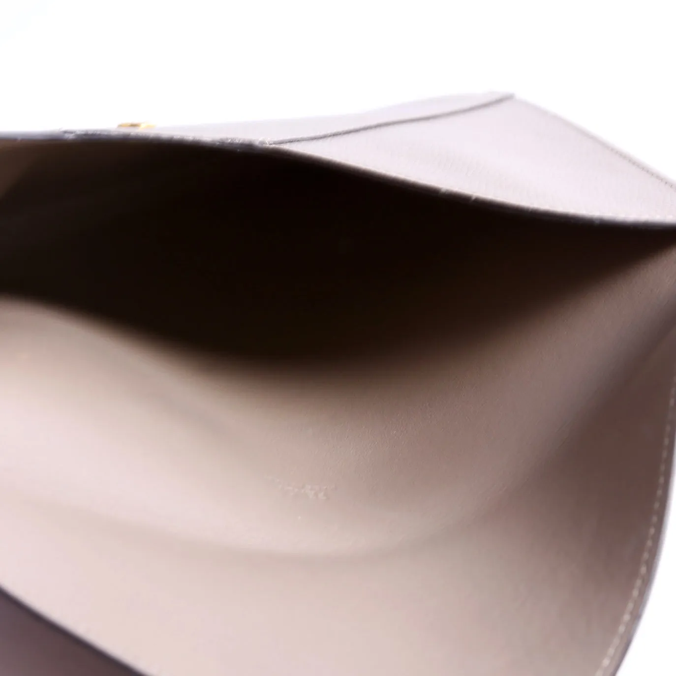 8N0152 F Is Fendi Envelope Flat Pouch Taupe