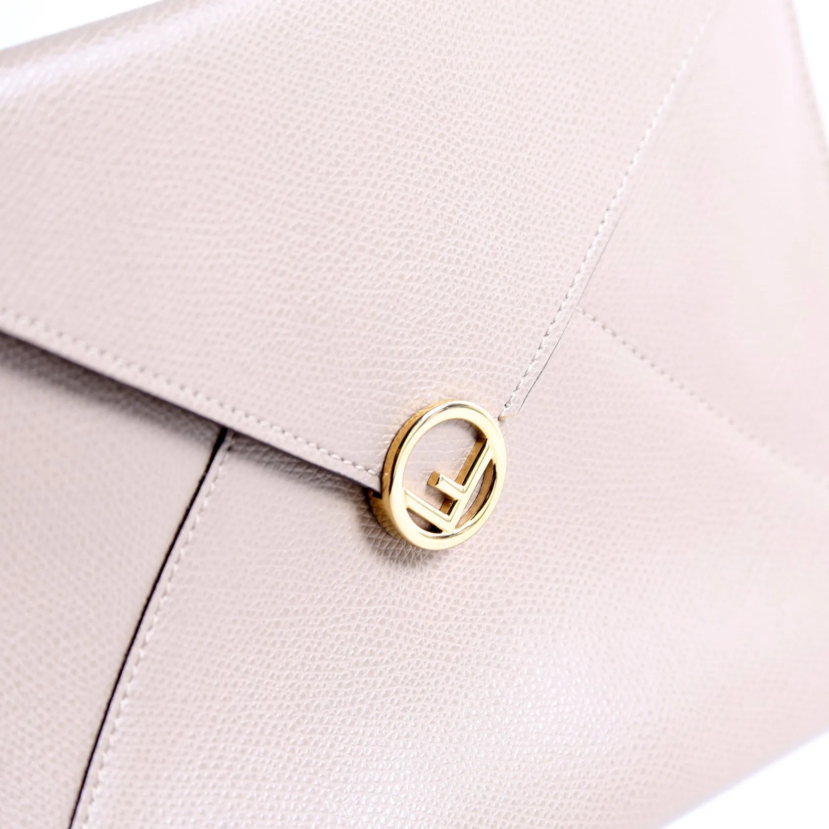 8N0152 F Is Fendi Envelope Flat Pouch Taupe