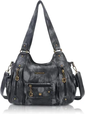 Angel Barcelo Womens Purses and Handbags PU Leather Shoulder Bag Fashion Hobo Bags for Girls