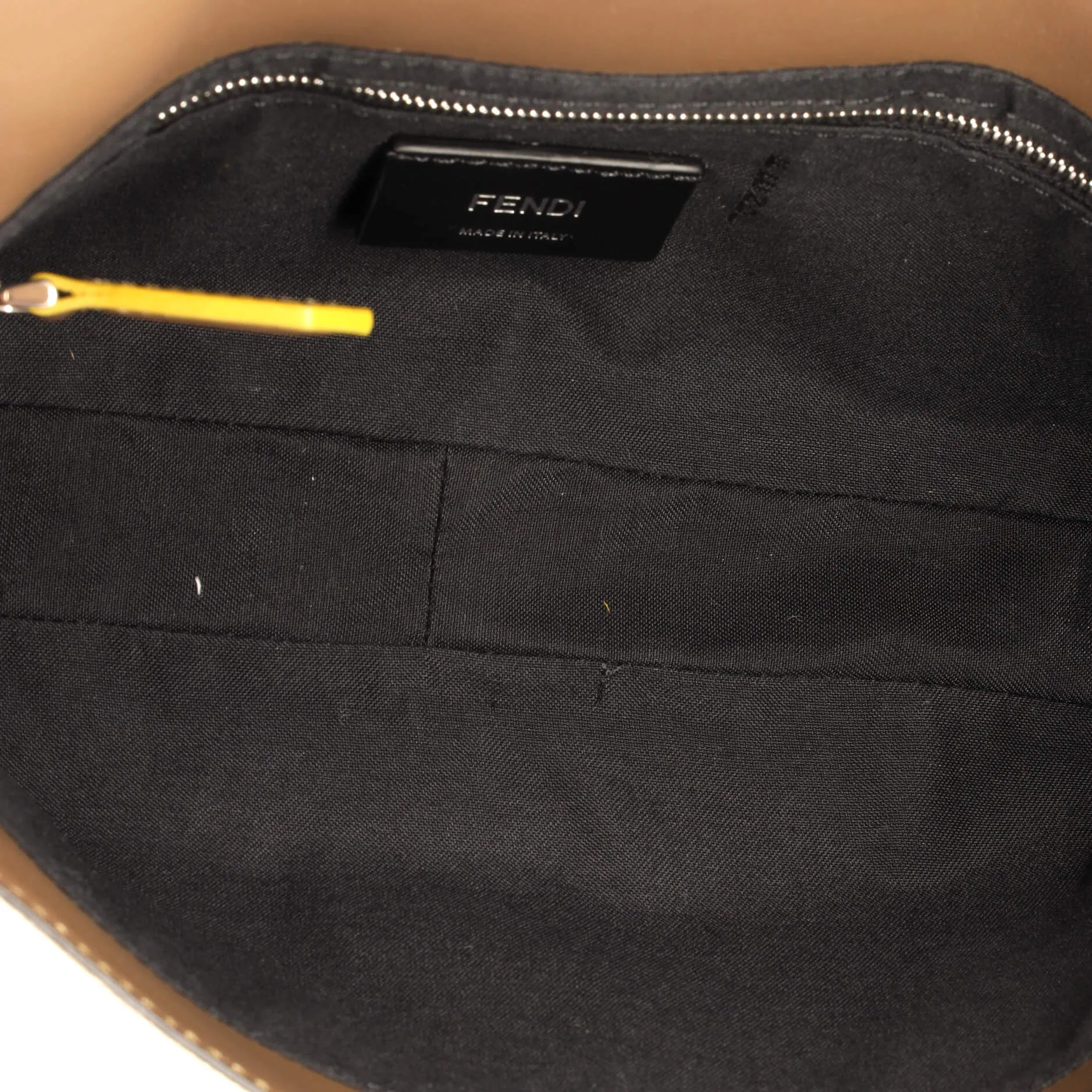 Baguette Convertible Belt Bag Zucca Canvas with Canvas and Leather Medium