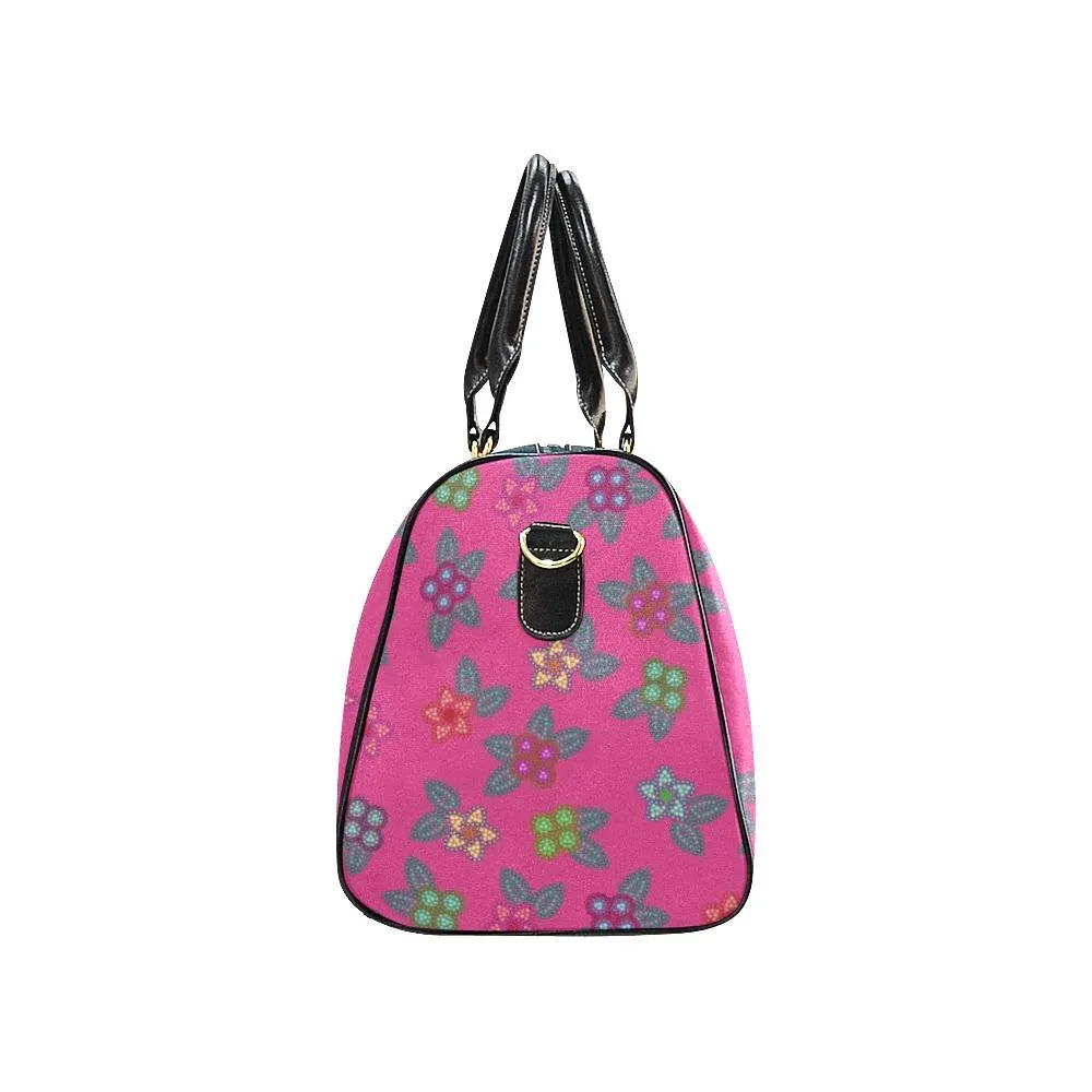 Berry Flowers New Waterproof Travel Bag/Large