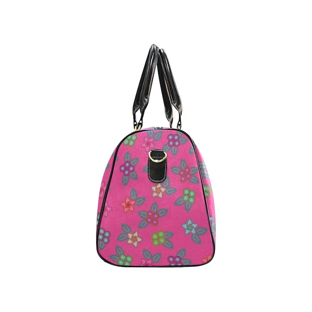 Berry Flowers New Waterproof Travel Bag/Large