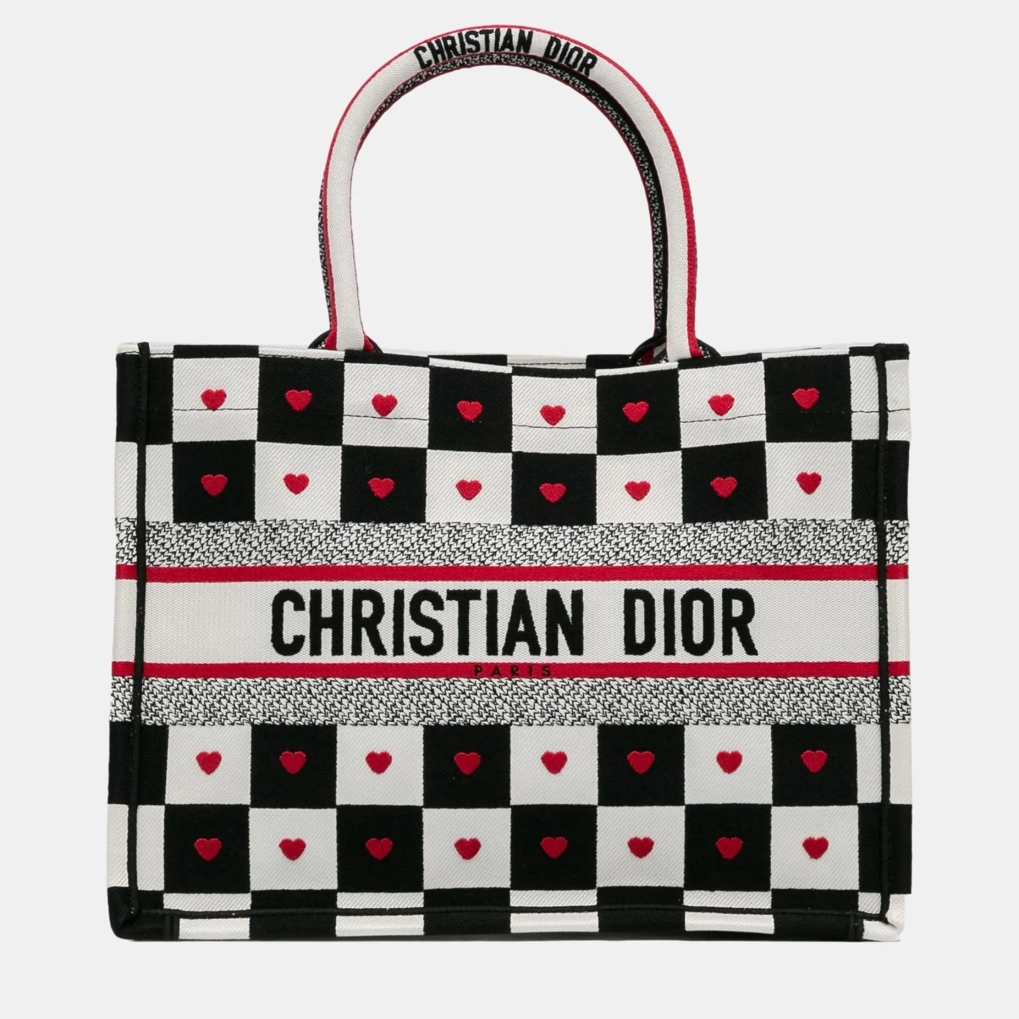 Black/White Medium Dioramour D-Chess Book Tote