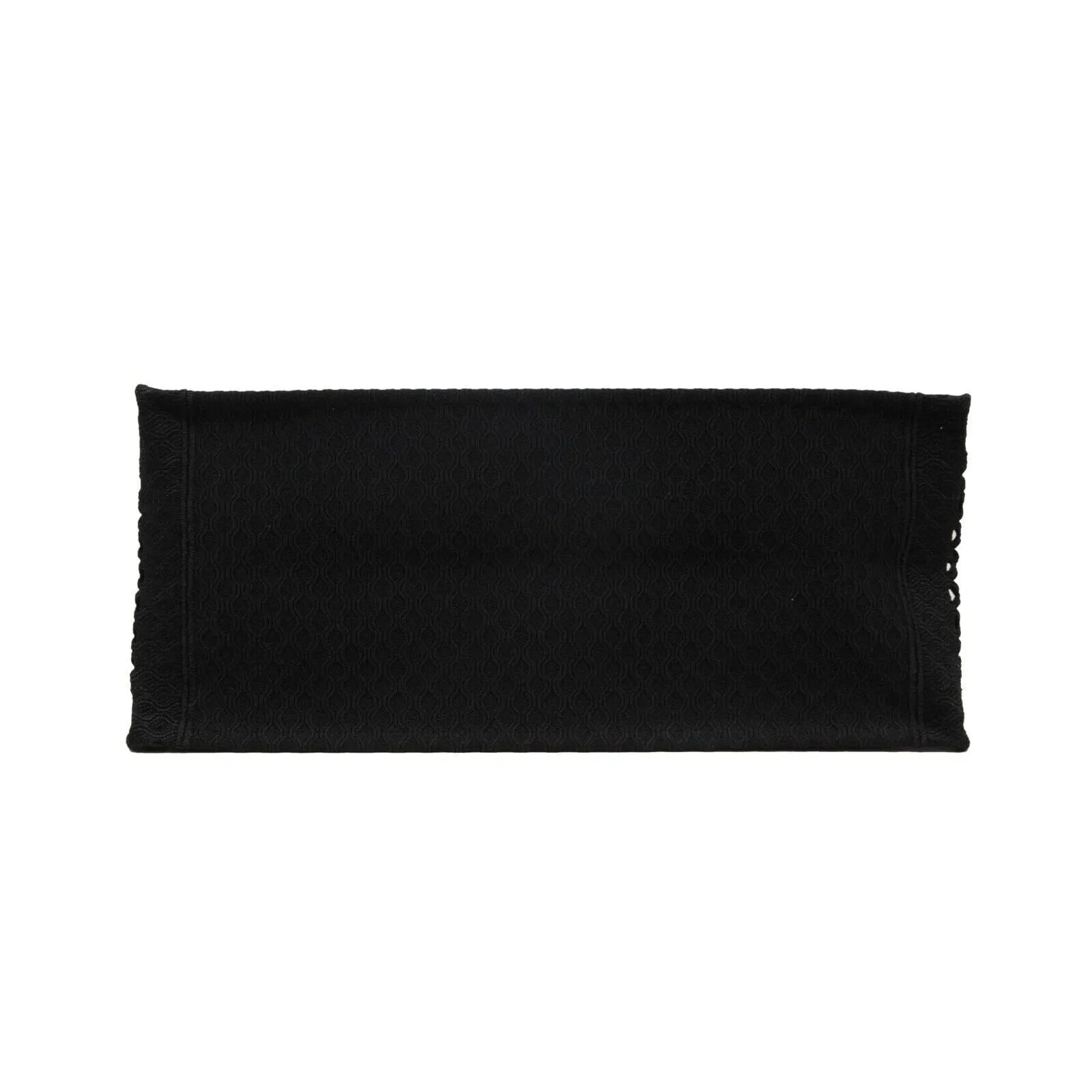 Book Tote Bag Black Logo Woven Mesh Canvas
