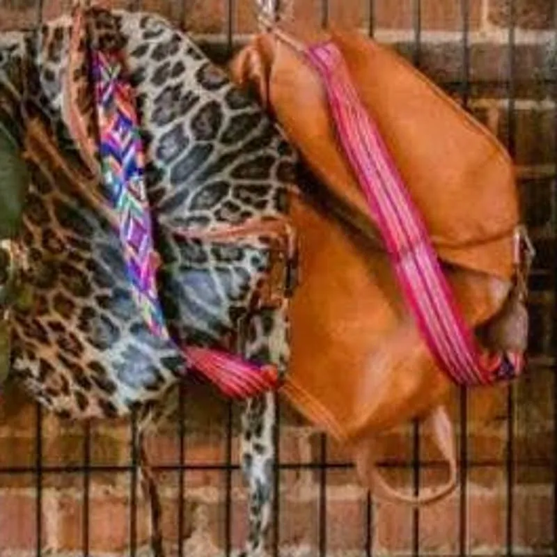 Camel Brown Versatile Convertible Backpack Bag Purse Tote