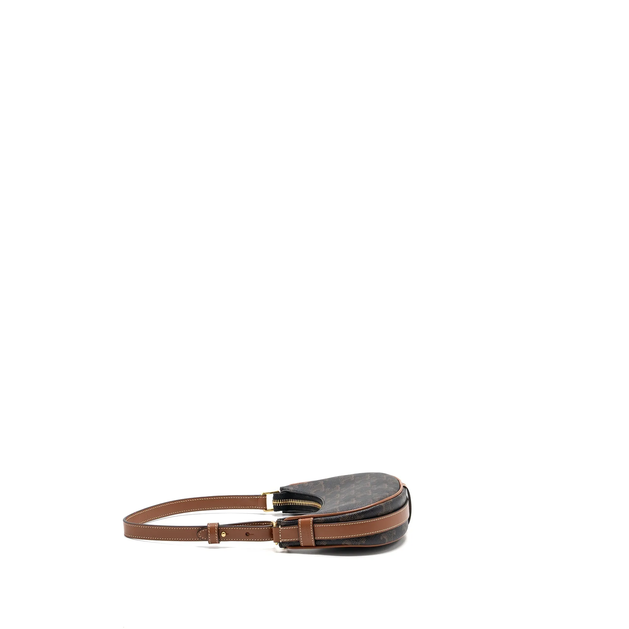 Celine Mini Ava Triomphe Canvas/Calfskin Tan