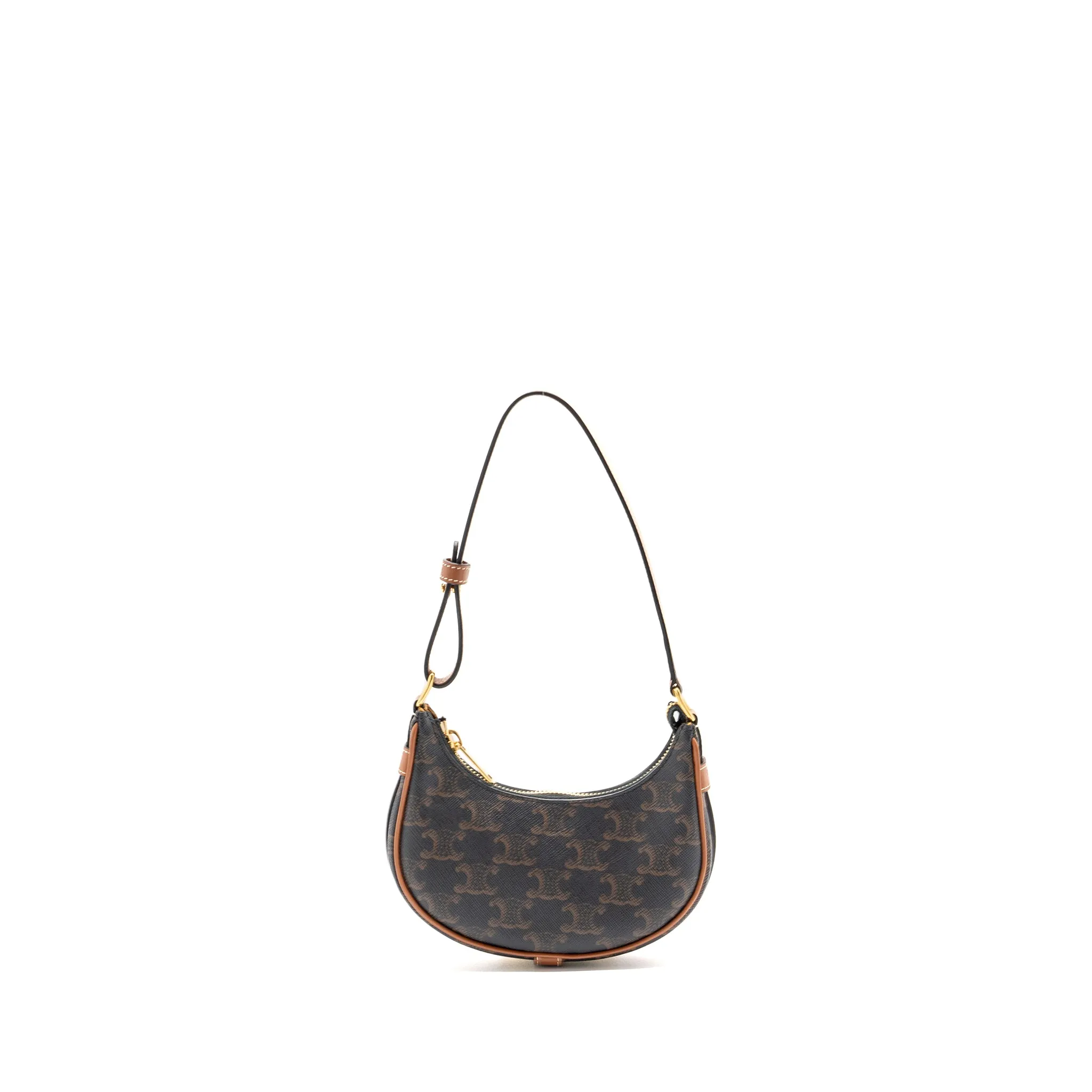 Celine Mini Ava Triomphe Canvas/Calfskin Tan
