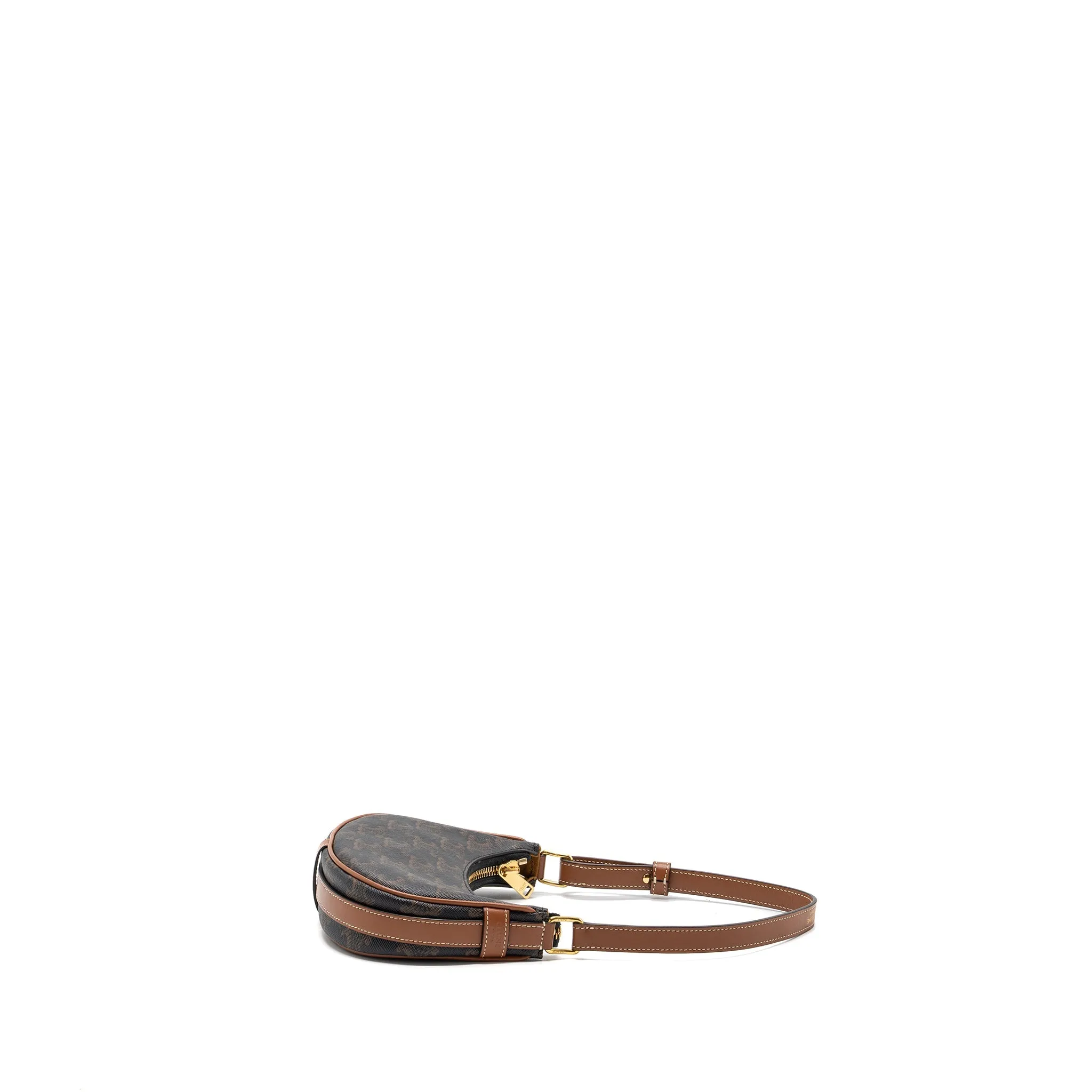 Celine Mini Ava Triomphe Canvas/Calfskin Tan