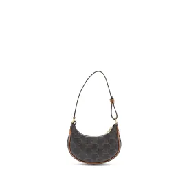Celine Mini Ava Triomphe Canvas/Calfskin Tan