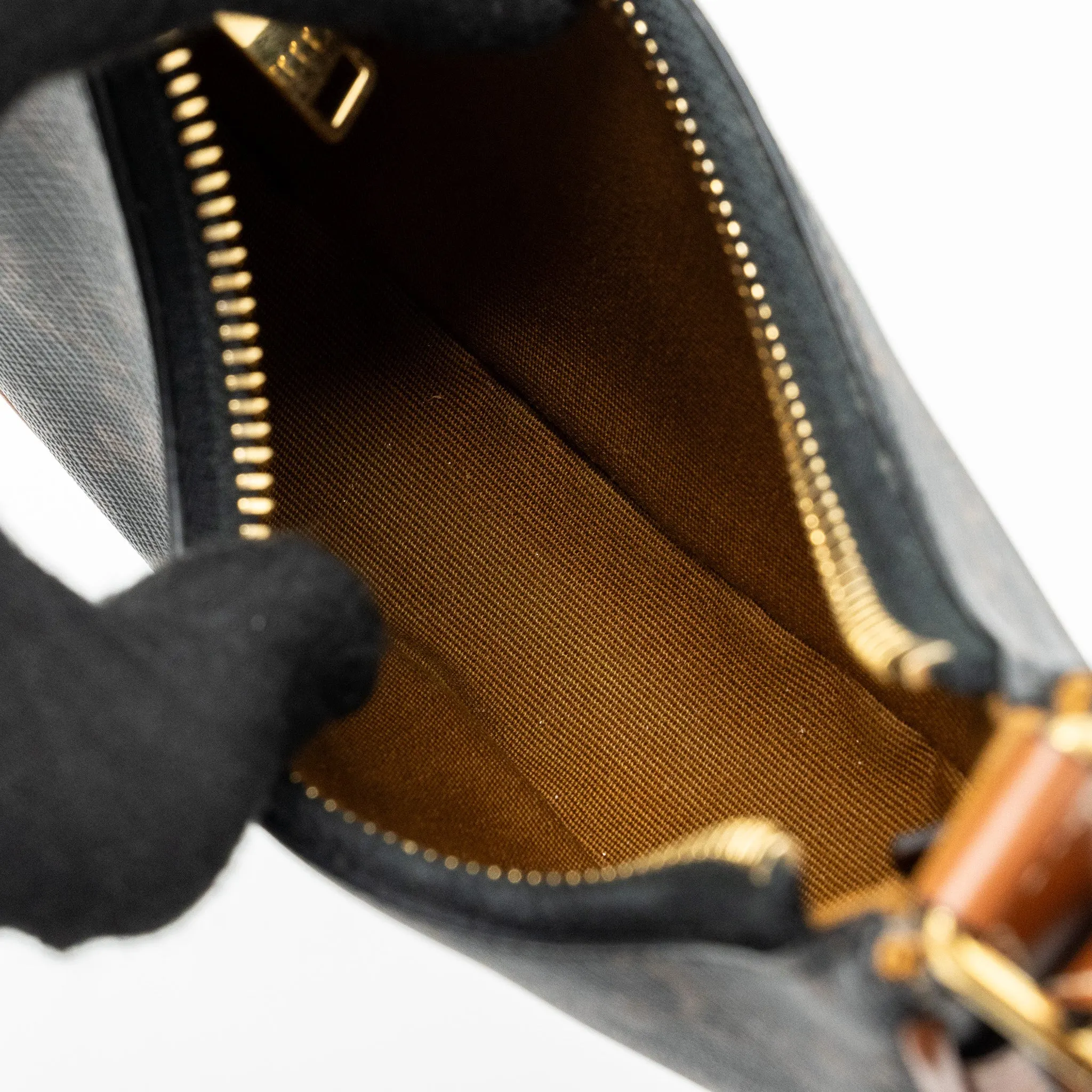 Celine Mini Ava Triomphe Canvas/Calfskin Tan