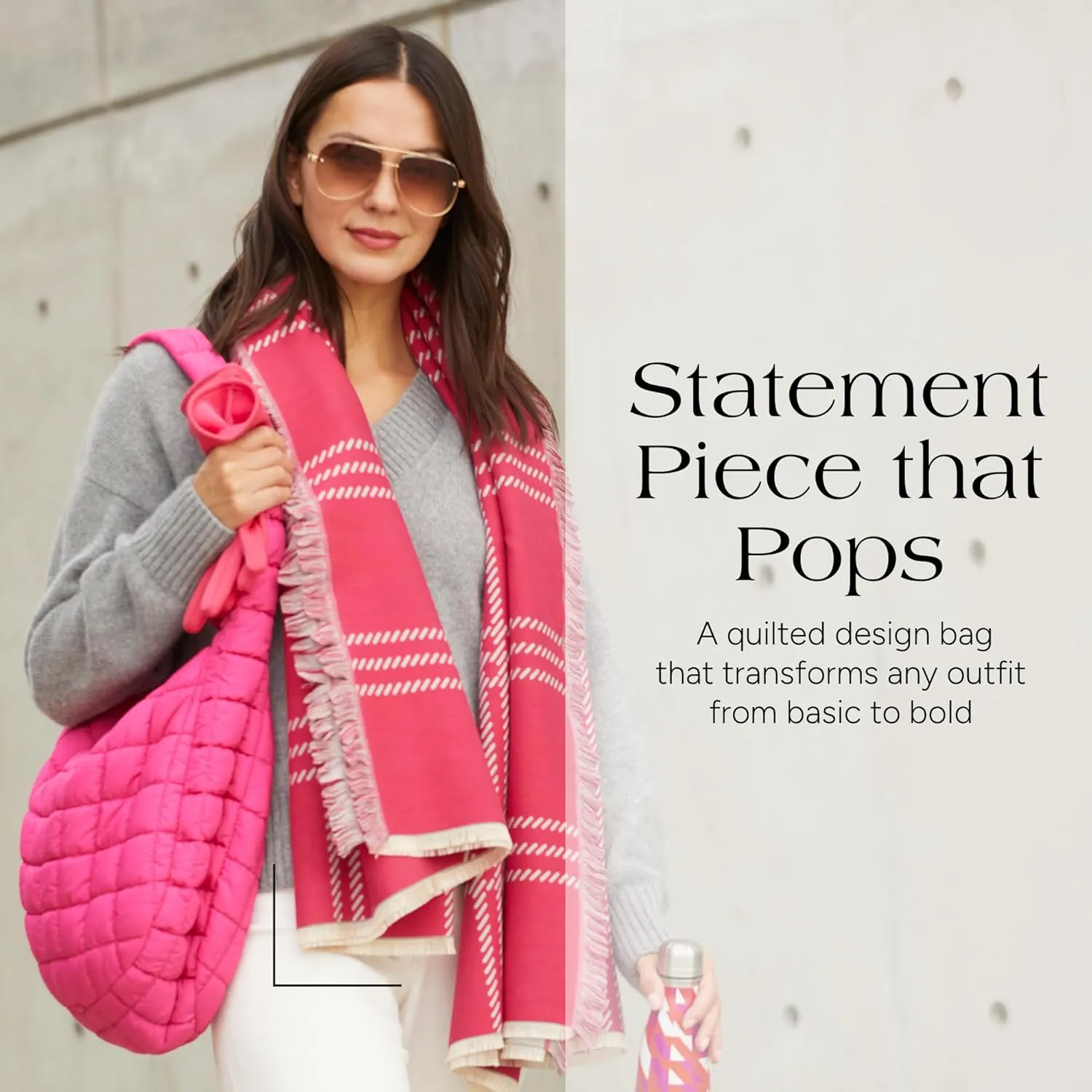 Cloud Puffer Crossbody Bag w/Strap & Zippered Compartment - Soft & Comfortable Quilted Bag for Traveling Near or Far