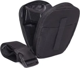 Concealed Carry Gun Pouch for Women Fanny Pack Soft Pistol Case Waist Belt Handgun Holster Bag for Mid, Compact and Sub-compact Handguns (Black)