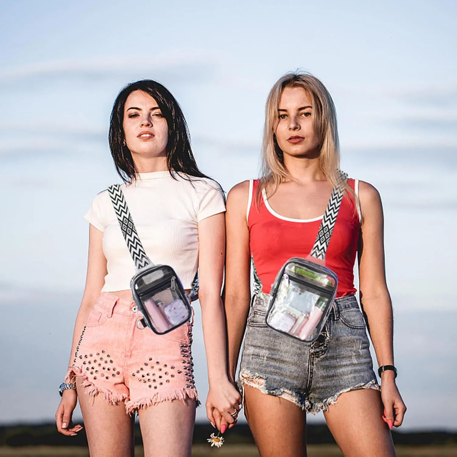 COVAX Clear Sling Bag, Clear Bag Stadium Approved for Concerts, Sports Events