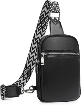 DIOMO Anti Theft Small Sling Bag for Women Cross Body Bag Trendy, RFID Fanny Packs Vegan Leather for Women Travel Belt Purse