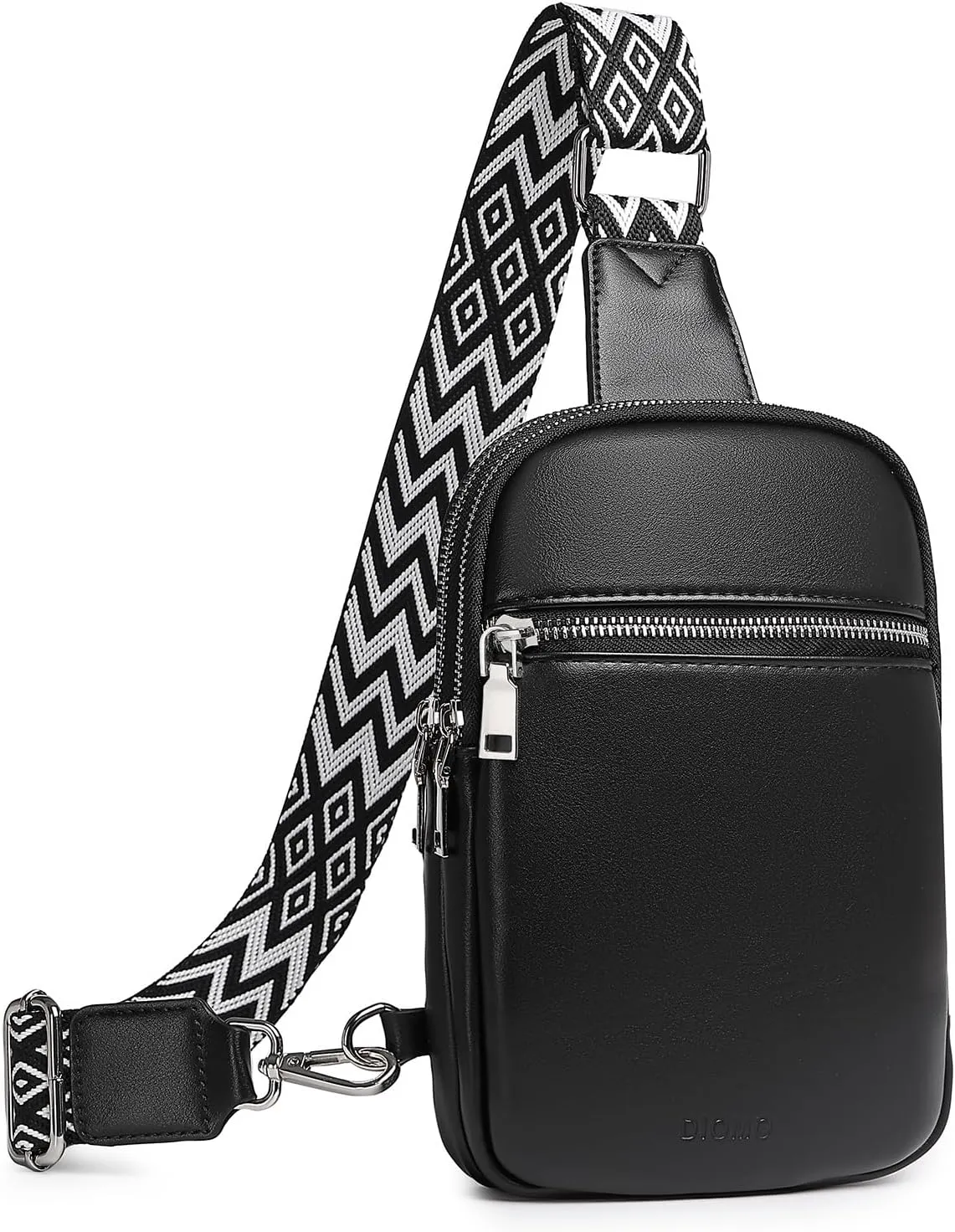 DIOMO Anti Theft Small Sling Bag for Women Cross Body Bag Trendy, RFID Fanny Packs Vegan Leather for Women Travel Belt Purse