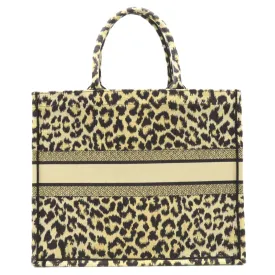 Dior Book tote Beige Mulch color Leopard canvas embroidered canvas M1286ZRHMM918
