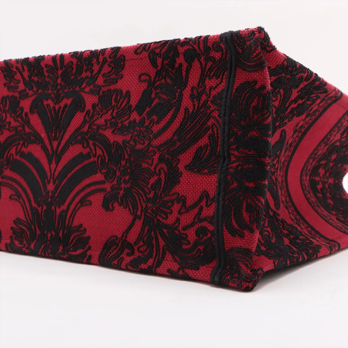 Dior Book Tote Linen Red Tote Bag