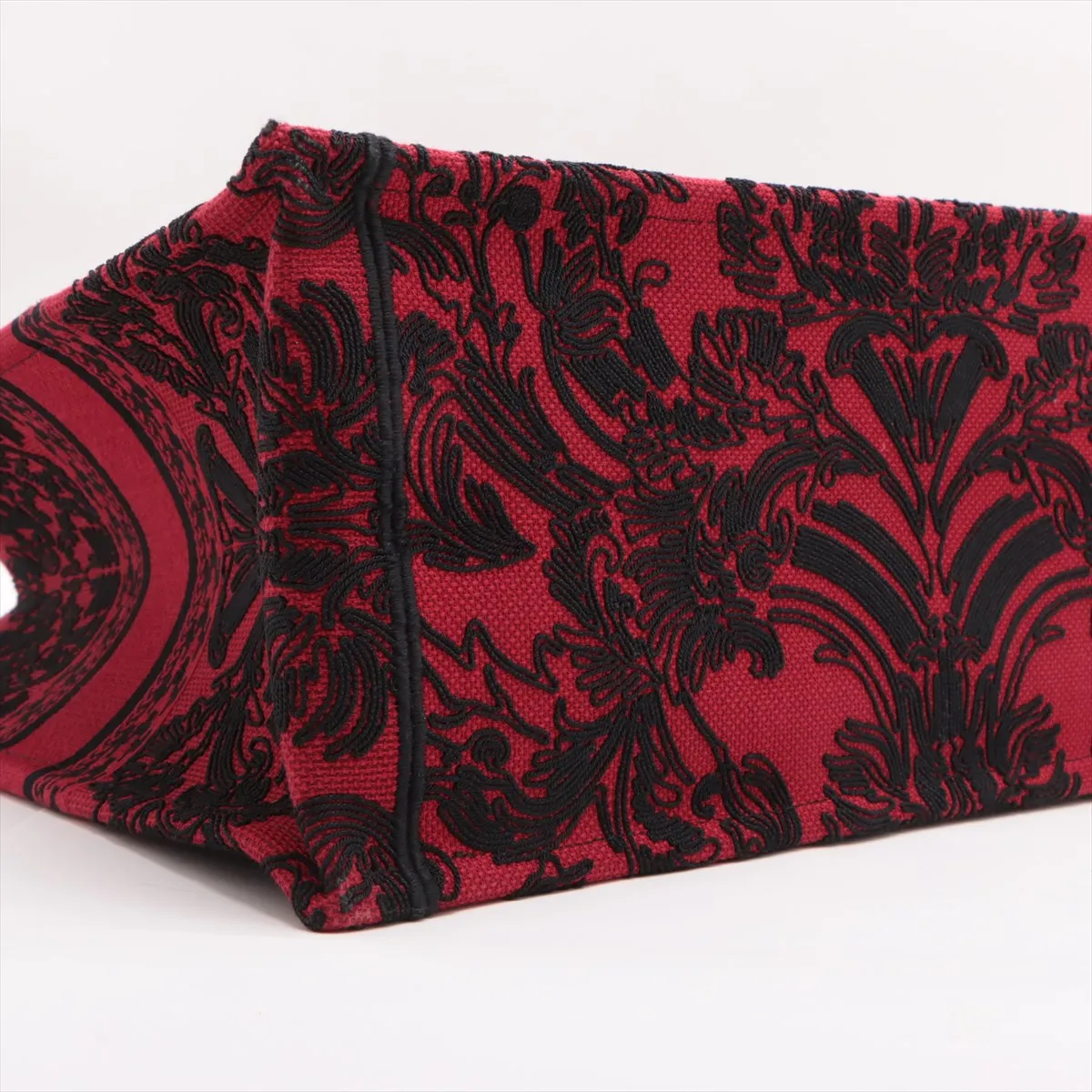 Dior Book Tote Linen Red Tote Bag