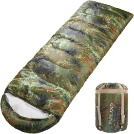 FARLAND Sleeping Bags 30 for Adults Teens Kids with Compression Sack Portable and Lightweight for 3-4 Season Camping, Hiking,Waterproof, Backpacking and Outdoors