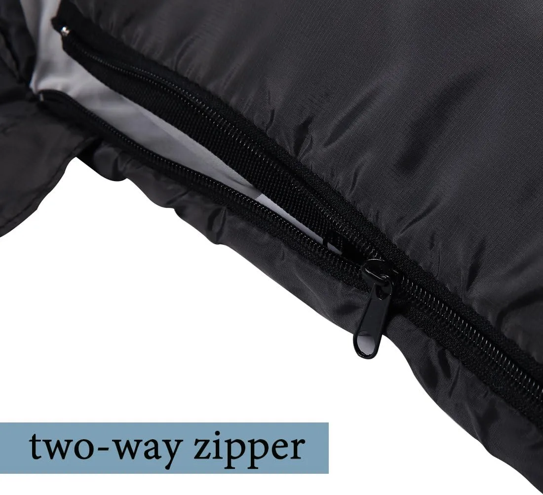 FARLAND Sleeping Bags 30 for Adults Teens Kids with Compression Sack Portable and Lightweight for 3-4 Season Camping, Hiking,Waterproof, Backpacking and Outdoors