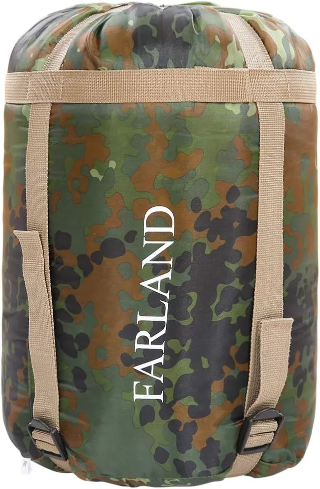 FARLAND Sleeping Bags 30 for Adults Teens Kids with Compression Sack Portable and Lightweight for 3-4 Season Camping, Hiking,Waterproof, Backpacking and Outdoors