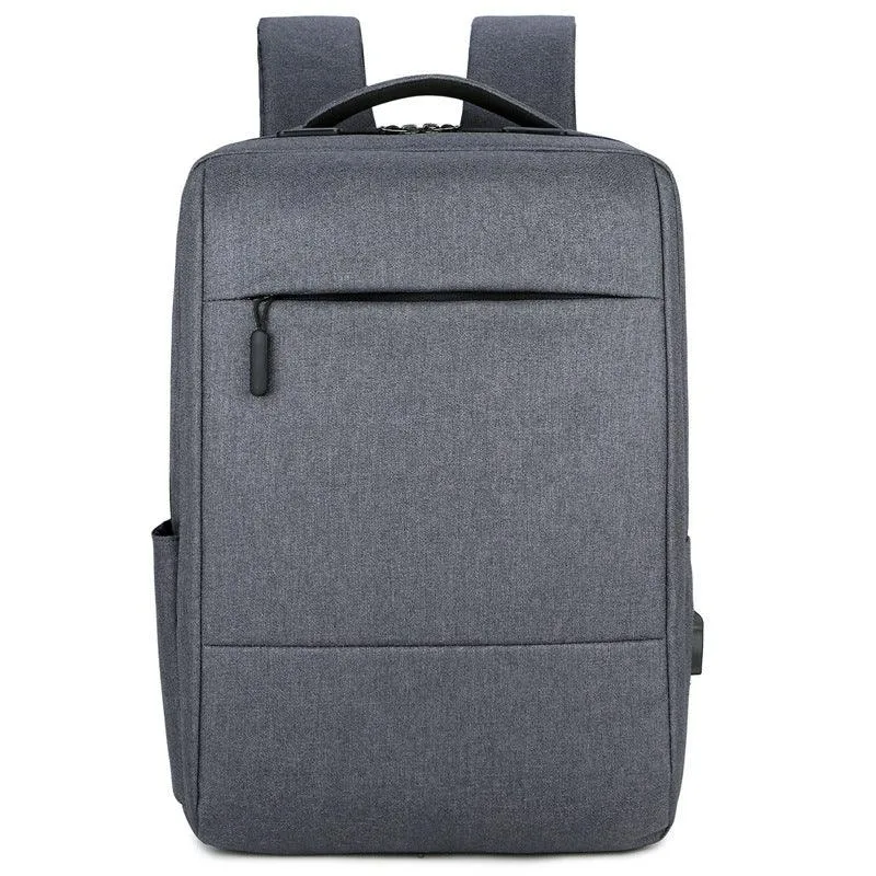 FastLink Anti-Theft Backpack Bags With Usb Charging Port -Grey