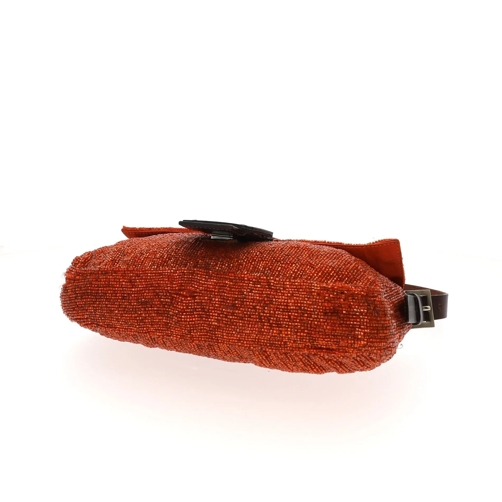 FENDI Baguette Shoulder Bag in Red Fabric