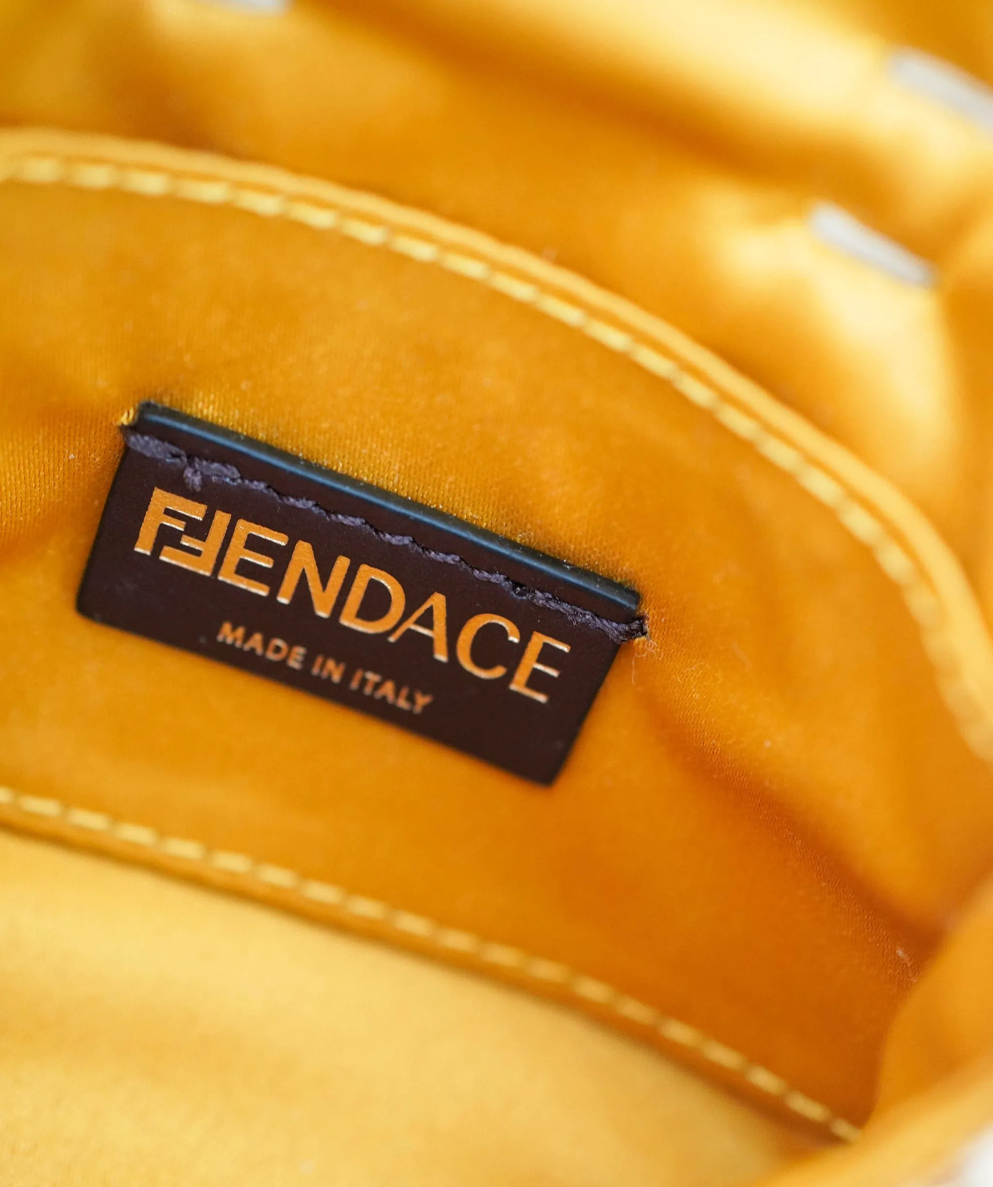 Fendi X Versace "FENDACE" Gold Chainmail Micro Baguette AGC2201