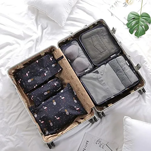 Garment bag set, packing bags for suitcases 6-piece ultra-light suitcase organizer set for travel, duffle bags, hand luggage and backpacks