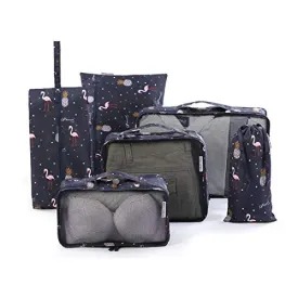 Garment bag set, packing bags for suitcases 6-piece ultra-light suitcase organizer set for travel, duffle bags, hand luggage and backpacks