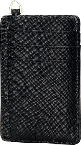 GEEAD Slim Minimalist Front Pocket RFID Blocking Card Holder Wallets for Men & Women, Small Credit Card Holder for Women