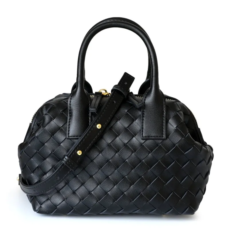 Hestia | Elegant Brown Woven Leather Handbag – Timeless Craftsmanship & Everyday Luxury