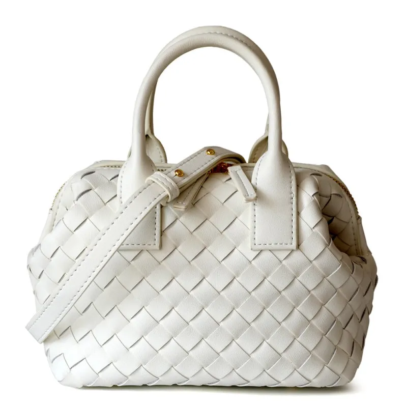 Hestia | Elegant Brown Woven Leather Handbag – Timeless Craftsmanship & Everyday Luxury