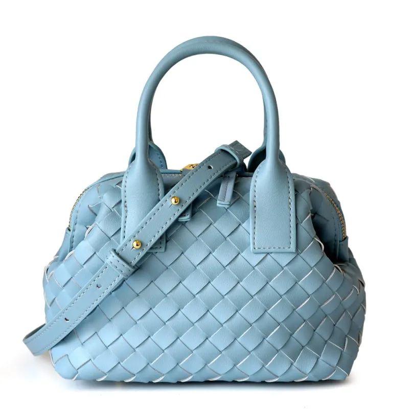 Hestia | Elegant Brown Woven Leather Handbag – Timeless Craftsmanship & Everyday Luxury