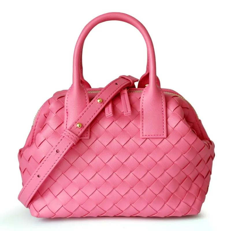 Hestia | Elegant Brown Woven Leather Handbag – Timeless Craftsmanship & Everyday Luxury