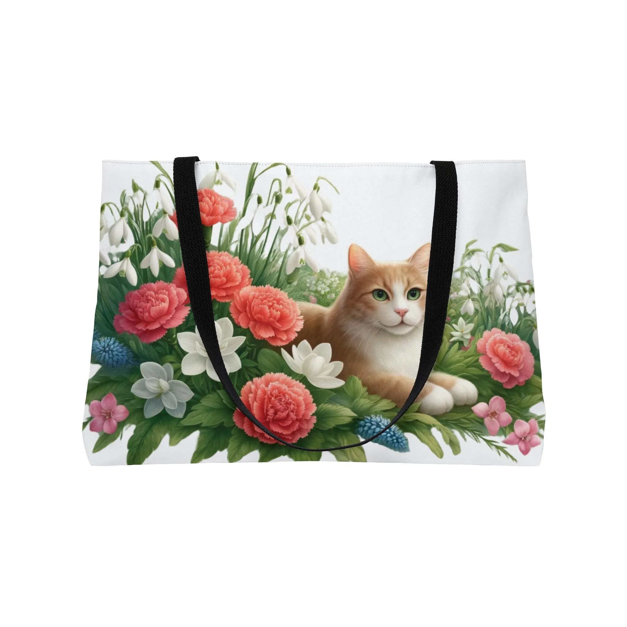 January Birth Flower - Cat Lover - Weekender Tote Bag