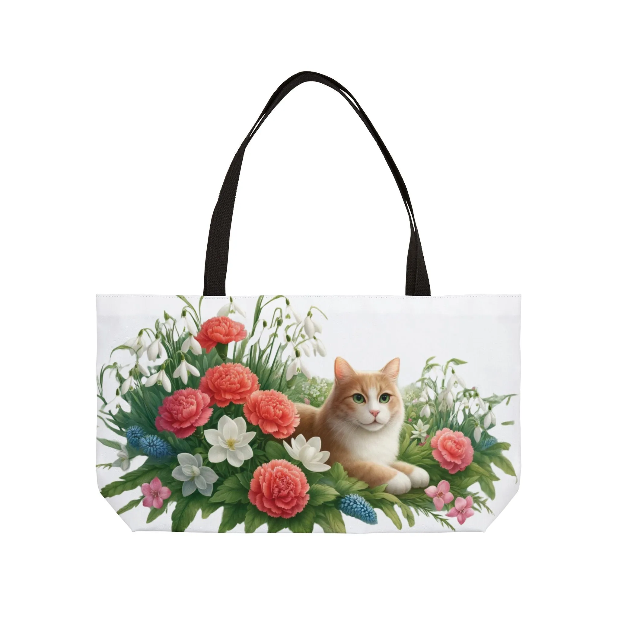 January Birth Flower - Cat Lover - Weekender Tote Bag