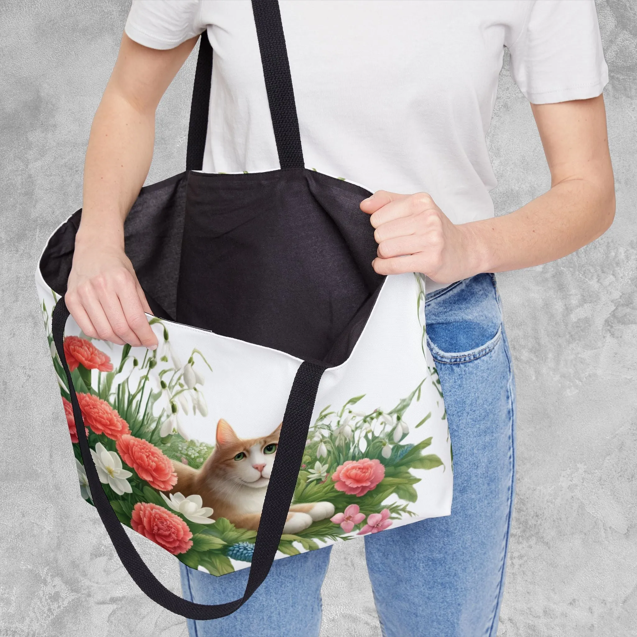 January Birth Flower - Cat Lover - Weekender Tote Bag