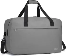 Kono Travel Duffel Bag 48L Large Carry-on Bag Sports Tote Gym Bag Weekender Overnight Bags for Men Women 21.65"x13.78"x9.84" Gray