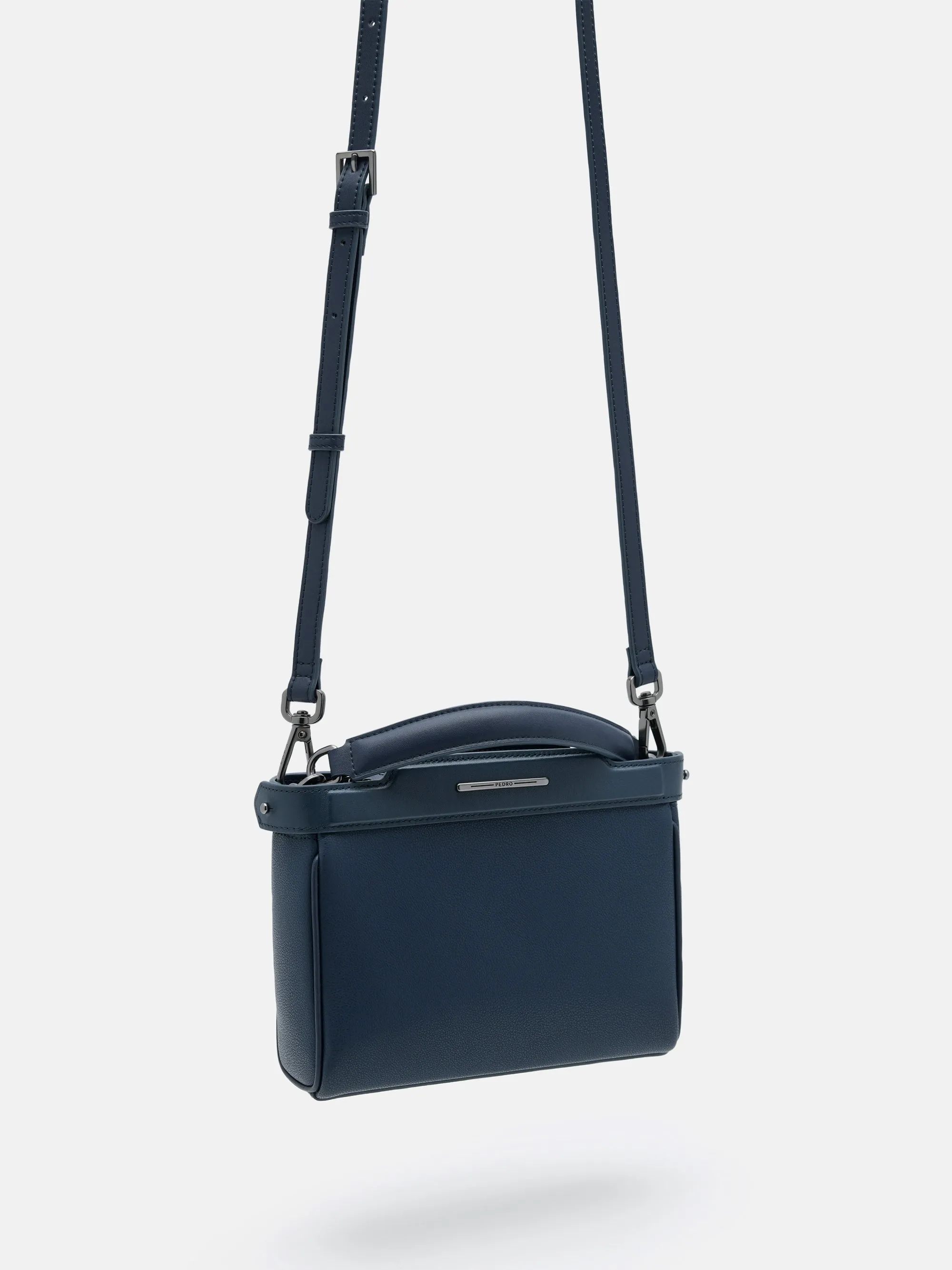 Leather Structured Sling Bag