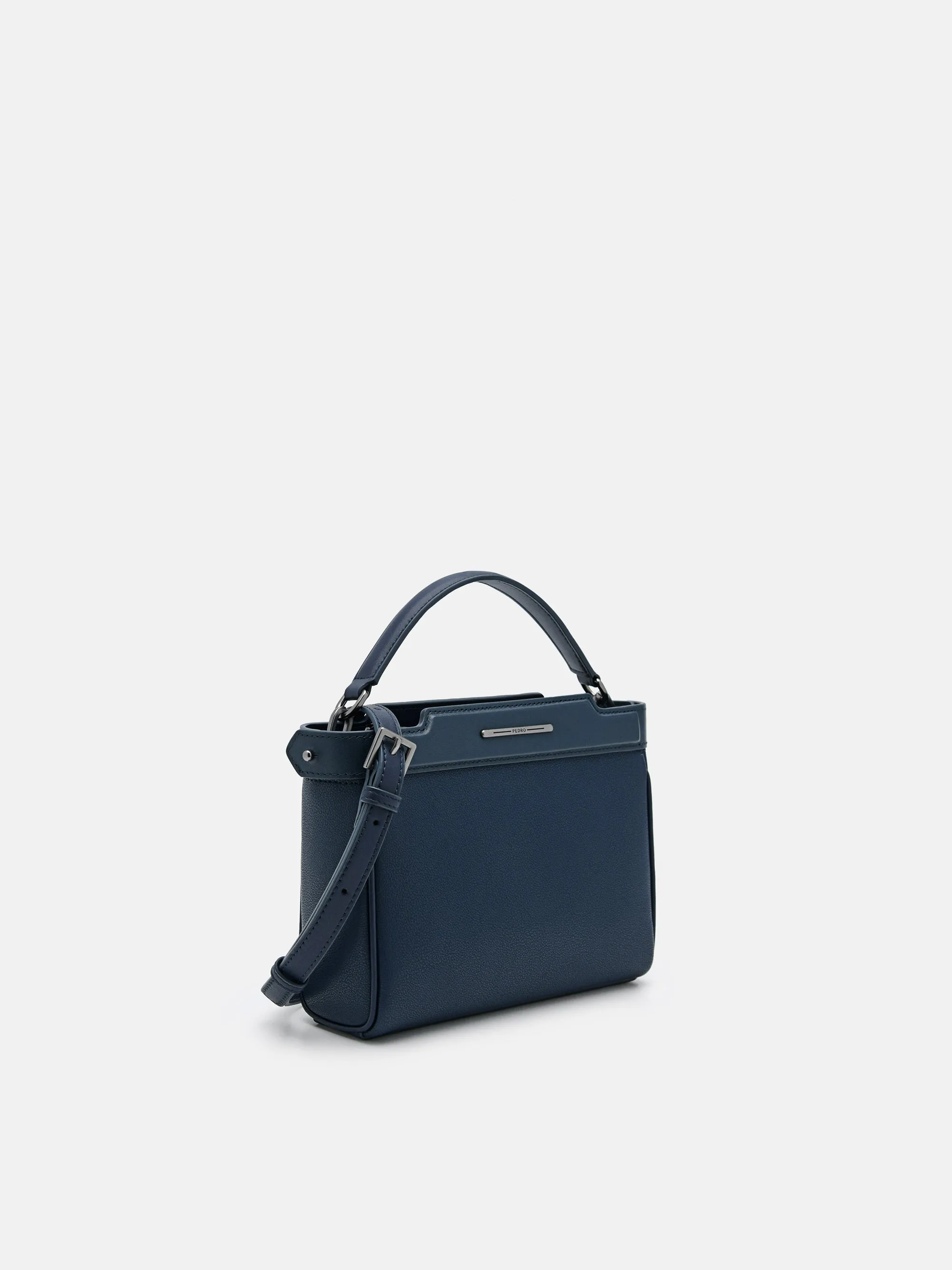Leather Structured Sling Bag