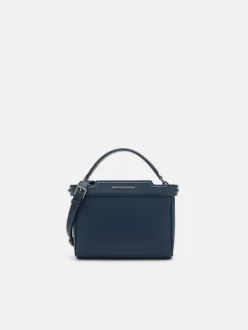 Leather Structured Sling Bag