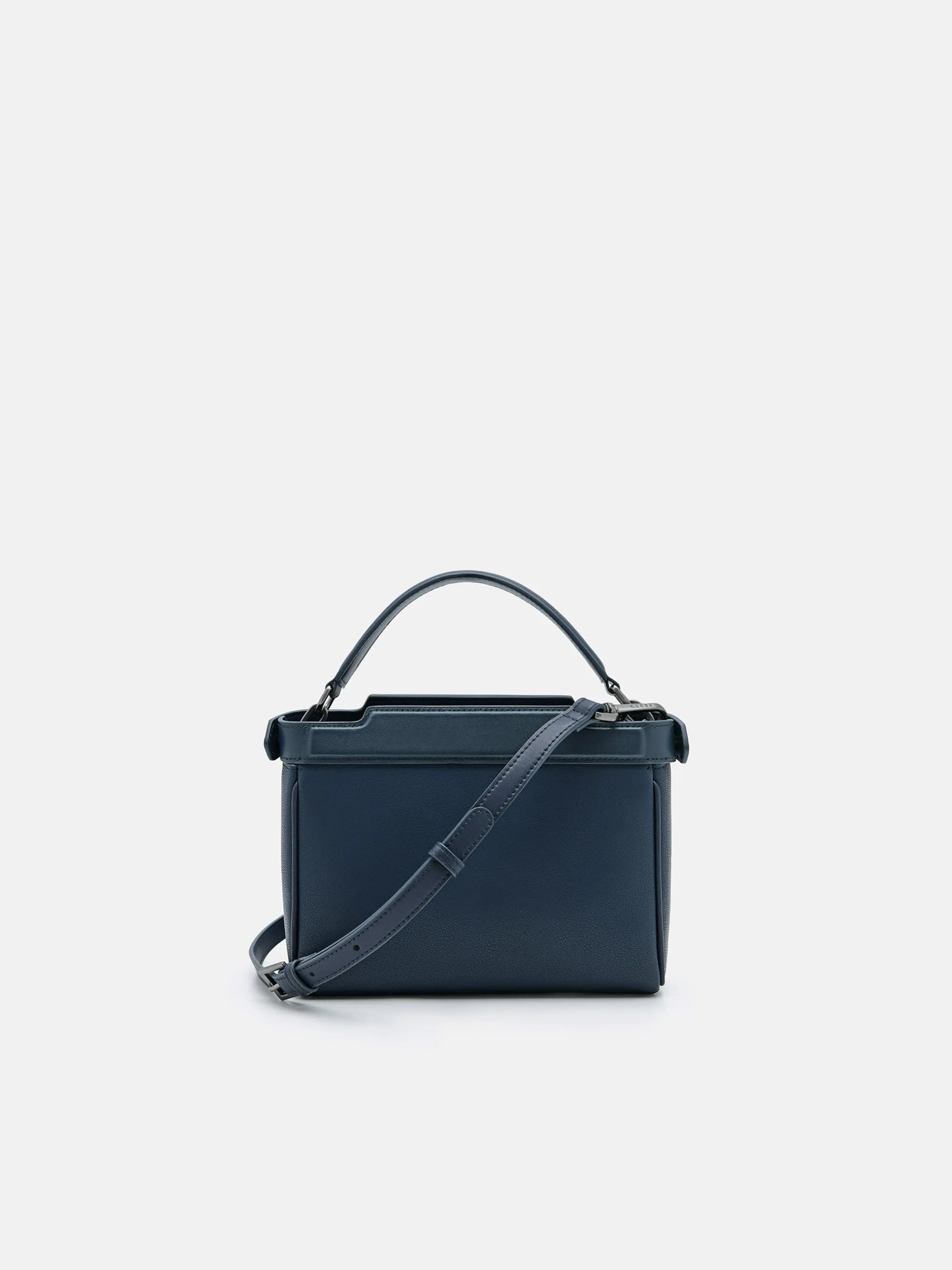 Leather Structured Sling Bag