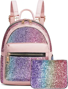 Mini Backpack for Girls, Small Backpack Purse for Women Teens Kids, Cute Mini Bookbag with Coin Purse Gift