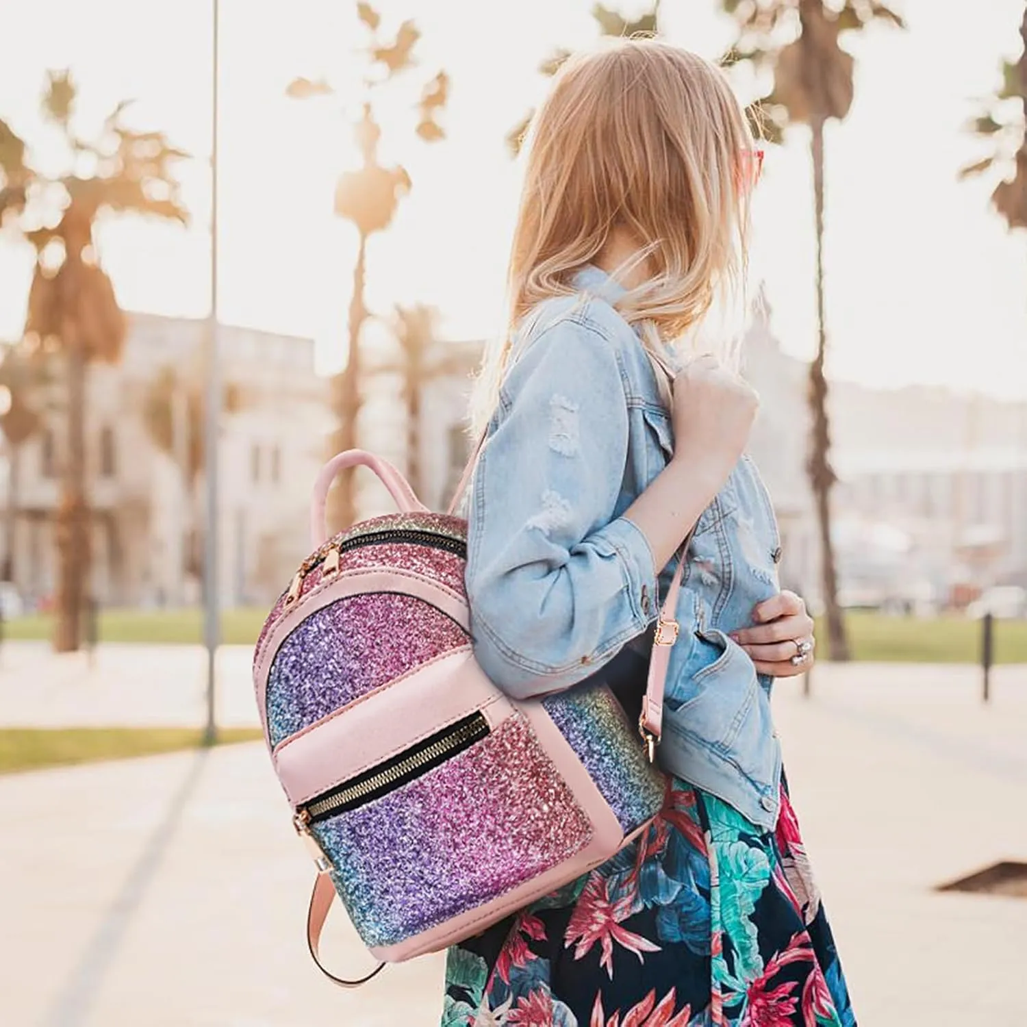 Mini Backpack for Girls, Small Backpack Purse for Women Teens Kids, Cute Mini Bookbag with Coin Purse Gift