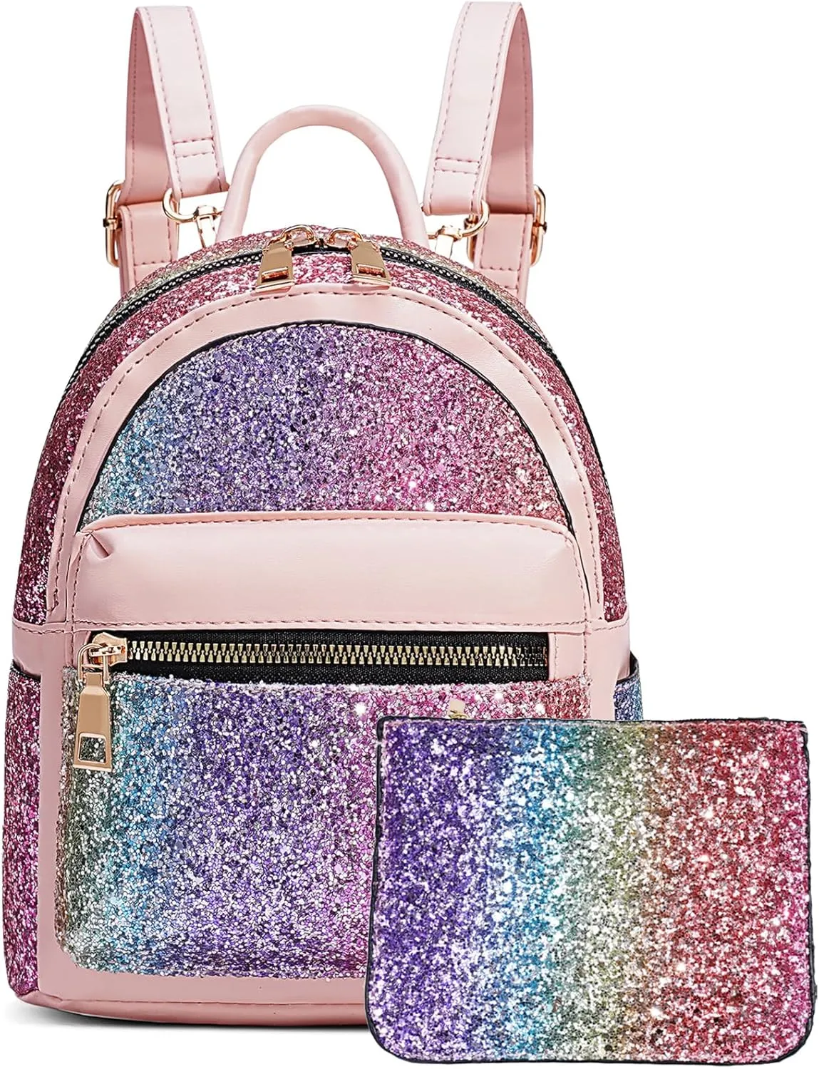 Mini Backpack for Girls, Small Backpack Purse for Women Teens Kids, Cute Mini Bookbag with Coin Purse Gift